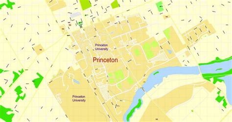 Princeton University Svg Vector Map Princeton Nj Us Exact Vector