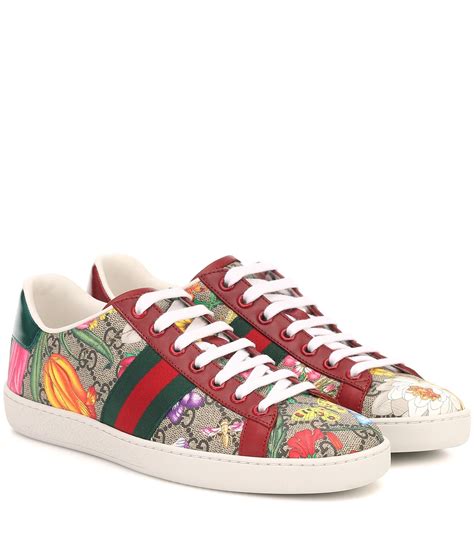 Gucci Ace Gg Supreme Flora Sneakers Lyst