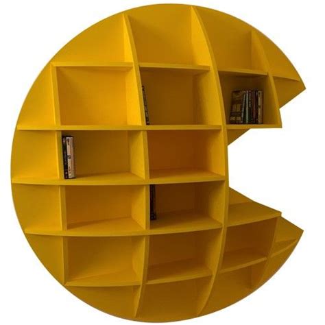 Pacman Bookshelf Share Pinterest Bookshelves Creative