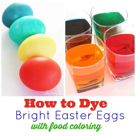 Easter egg coloring pages online. How to dye eggs with food coloring | Skip To My Lou