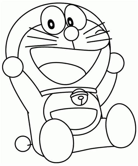 Printable Free Cartoon Doraemon Colouring Pages For Kids And Girls