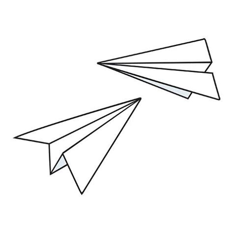 Paper Airplane Sketch at PaintingValley.com | Explore ...