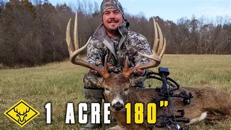 1 Acre 180 Hang And Hunt For A Booner Whitetail Youtube