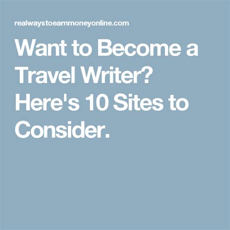 Want To Become A Travel Writer Heres 10 Sites To Consider Travel
