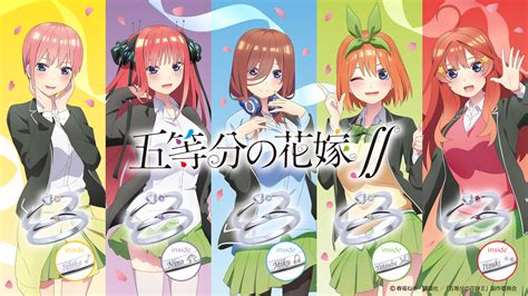 TVアニメ五等分の花嫁コラボジュエリー 3 4木から受注販売開始株式会社ザキッスのプレスリリース
