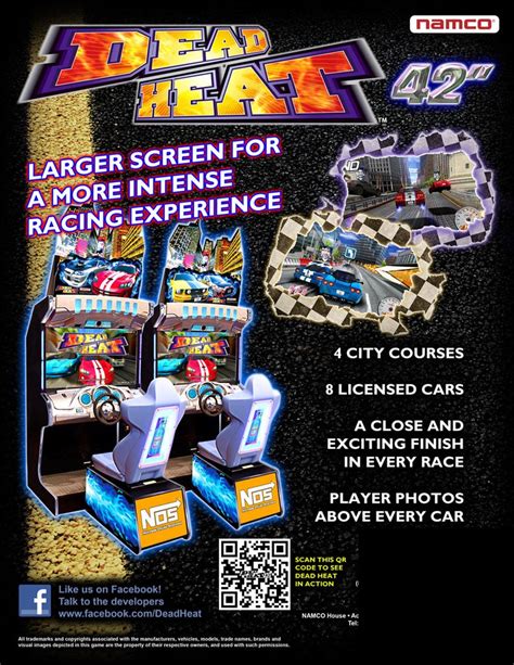 Dead Heat Street Racing 42 Arcade Driving Game Mandp Amusement