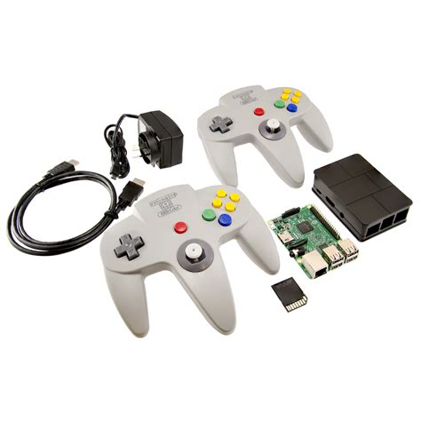 Retro Game Console With N64 Wireless Controllers Retropie Core