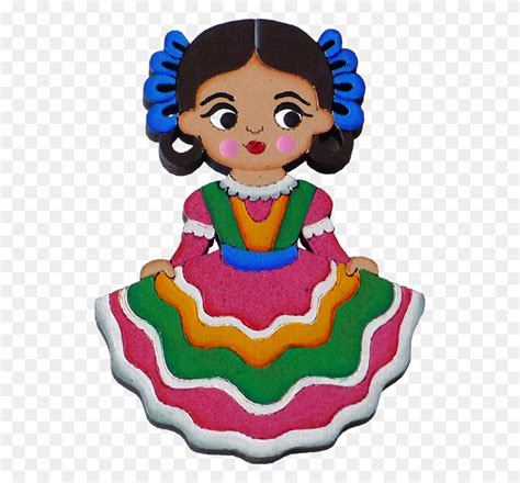 Tapatia Traditional Dress Magnet Wooden Doll Ideas Mexican Dancer