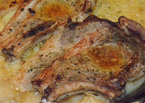 Potatoes, heavy cream, garlic, gruyere, & parmesan. Pork Chops and Au Gratin Potatoes - High Plains Spice Company