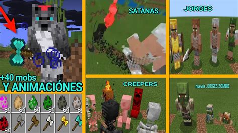 30 Nuevos Mobs Espadas Y Animaciones Para Minecraft Pe 11402
