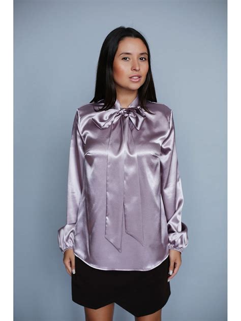 Satin Bow Blouse Bow Blouse Blouse And Skirt Satin Top Silk Satin