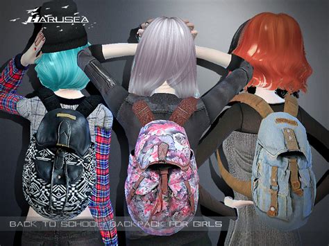 Sims 4 Ccs The Best Backpack By Harusea