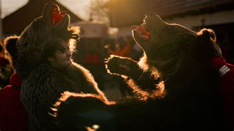 in photos romania s dancing bear festival