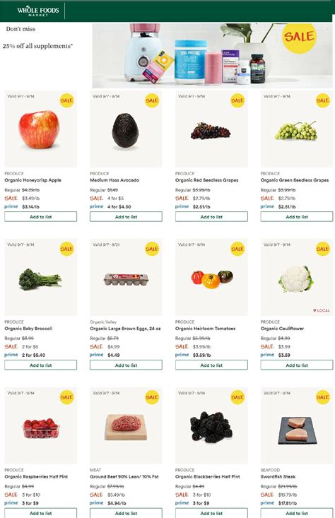Whole Foods Ad Circular - 09/09 - 09/21/2022 | Rabato