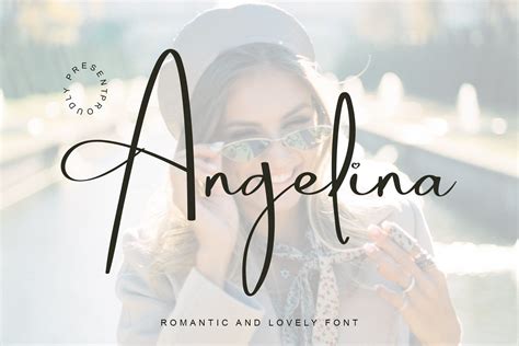 Angelina Font By Balak Bendol Creative Fabrica