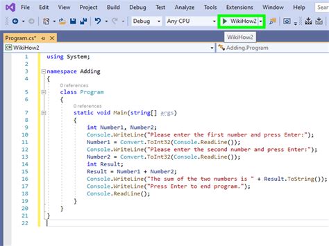 How To Create A Program In C Sharp 12 Steps With Pictures