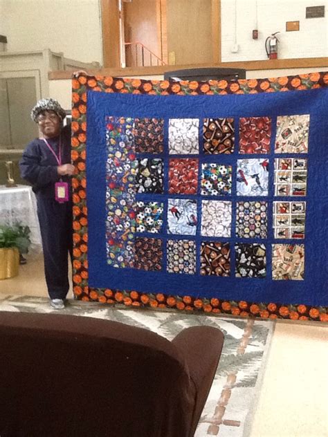 New Member Doris Rousey With First Quilt For Her Grandson Quilts