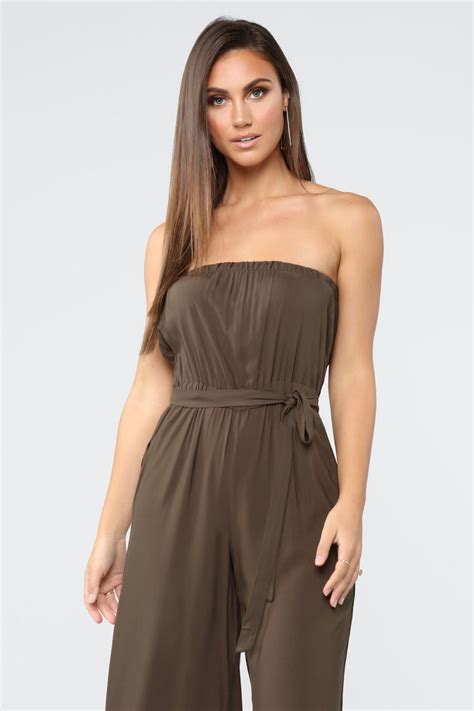 Everyday Cropped Jumpsuit Olive