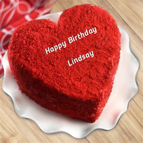 ️ Heart Shaped Red Velvet Birthday Cake For Lindsay