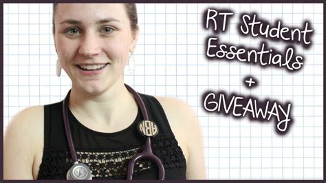 As students, these sites can help you learn more and give you the added edge you'll need to get a job. RESPIRATORY THERAPY STUDENT ESSENTIALS & GIVEAWAY | Allie ...