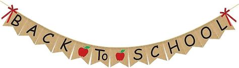 Compatible Welcome Banner Burlap First Day Of School Banner Teacher