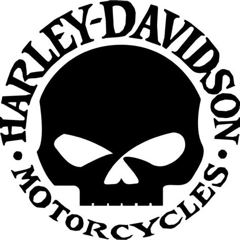 Harley Davidson Skull Decal Sticker Harley Davidson Skull Decal