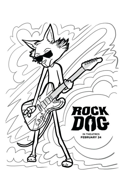 Rock Band Coloring Pages At Free Printable Colorings