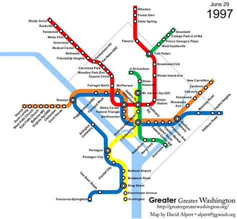 The Evolution Of Metrorail 1976 2010 Greater Greater Washington