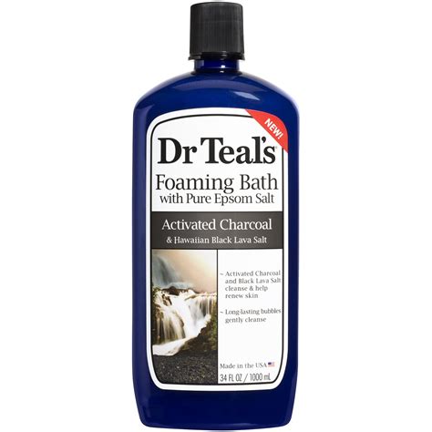 Dr Teals Foaming Bath Activated Charcoal 1l Big W