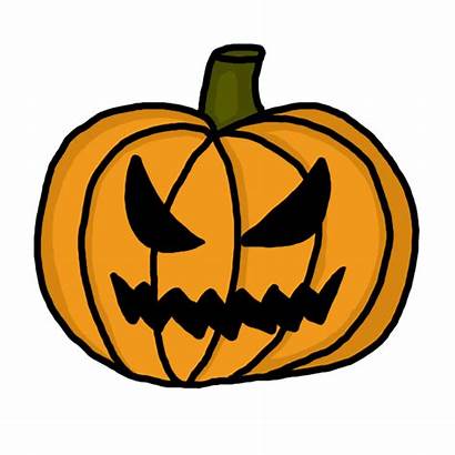 Pumpkin Scary Clip Clipart Halloween Spooky Cliparts