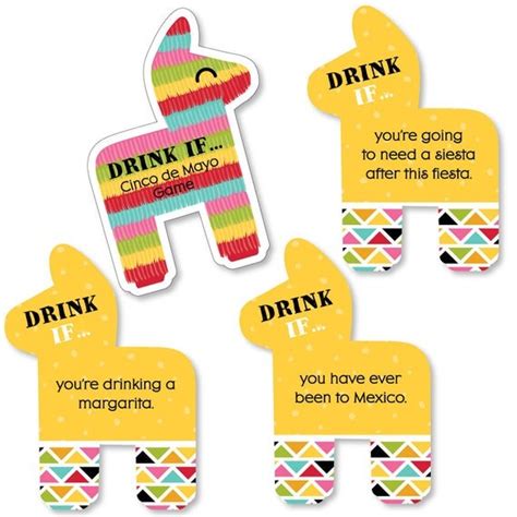 Cinco De Mayo Drink If Mexican Party Game Adult Mexican Party