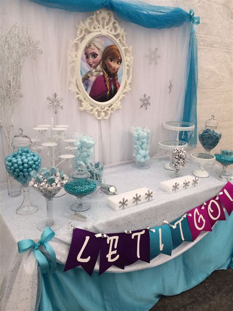 Frozen Candy Buffet By Bizzie Bee Creations Candy Buffets By Bizzie