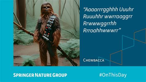 The Neuronetwork On Twitter Rt Springernature Chewbacca A Wookiee
