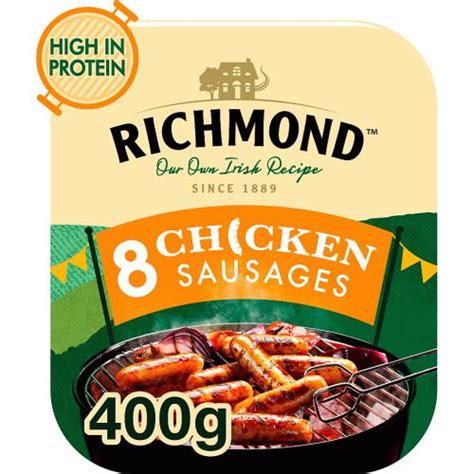 Richmond 8 Thick Pork Sausages 8 X 410g Compare Prices Uk