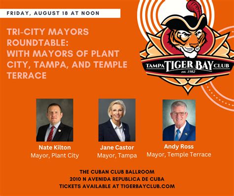Tri City Mayors Roundtable With Mayors Of Plant City Tampa And