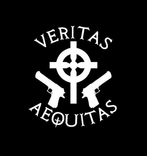 Boondock Saints Veritas Aequitas Window Decal Sticker Custom Made In