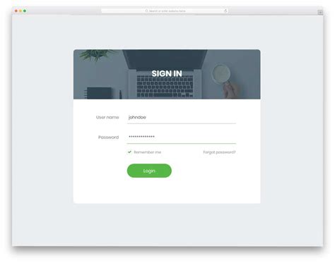 30 Bootstrap Login Form Examples With Trendy Design And Useful Options