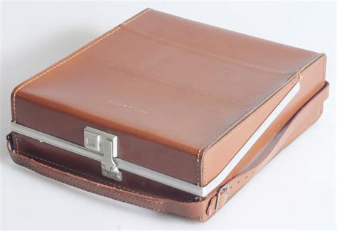Brown Leather Polaroid Camera Case Ebay