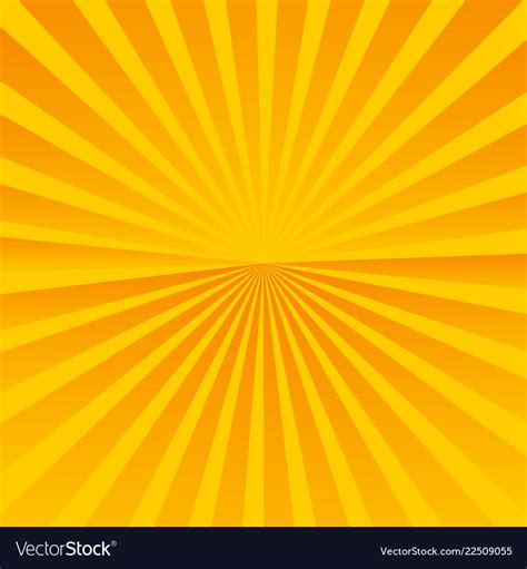 Sun Rays Orange Background Sunrise And Sunset Vector Image