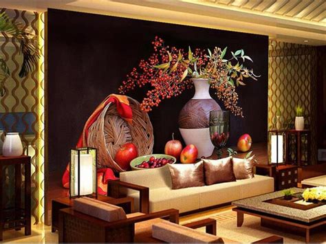 3d Wallpaper Photo Wallpaper Custom Mural Living Room Vase