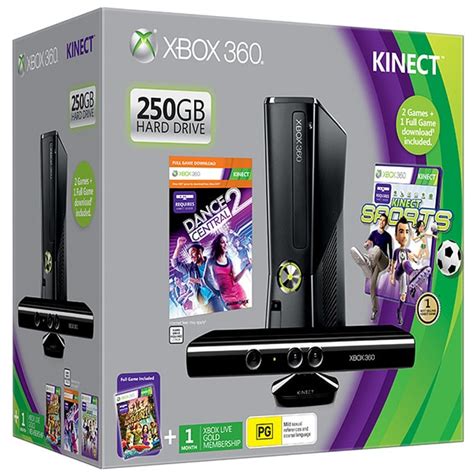 Xbox 360 250gb Holiday Value Pack With Kinect Target Australia