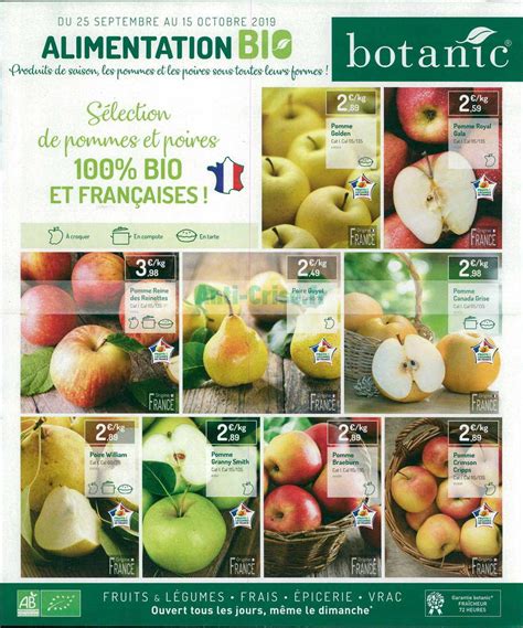 Anticrise.fr  Catalogue Botanic du 25 septembre au 15 octobre