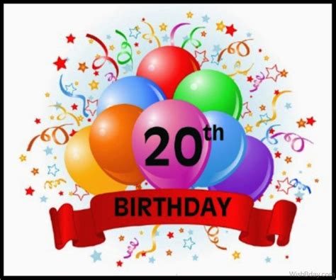 Happy 20th Birthday Cards Birthdaybuzz
