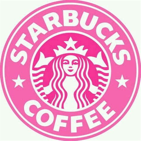 A Pink Starbucks Sticker With The Words Starbuckss Coffee