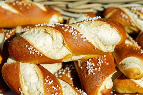 Add the milk, water, flour, sugar, and yeast to the pan of your bread machine in the order recommended by the manufacturer. Pretzel Bread Rolls ~ Flour Me With Love