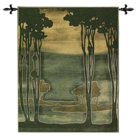 Nouveau Trees I Bw Tapestry Fine Art Tapestries Tapestry Wall Art