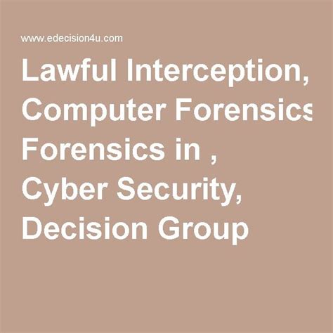 See salaries, compare reviews, easily apply, and get hired. Lawful Interception, Computer Forensics in , Cyber ...