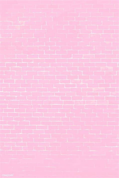 Pastel Pink Brick Wall Textured Background Vector Free Image By