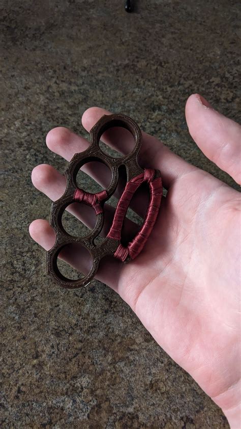 3d Print Brass Knuckles Blues Brothers Edition Made With Anycubic