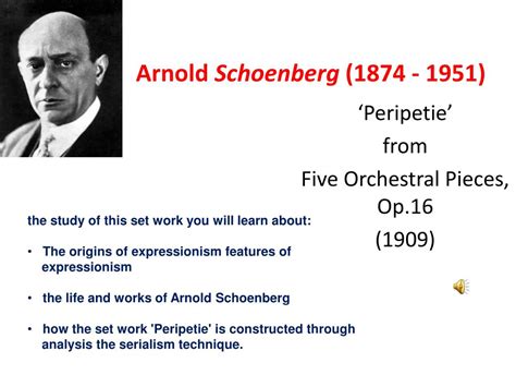 Ppt Arnold Schoenberg 1874 1951 Powerpoint Presentation Free